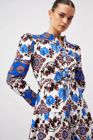 Sissi Dress, Atlas Cobalt