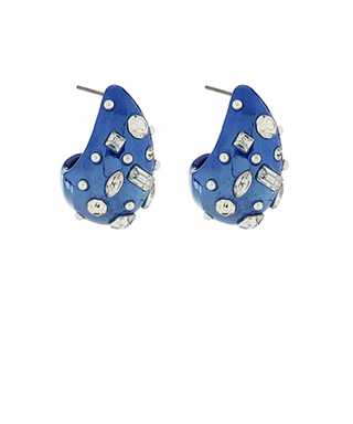 Teardrop With Color Coating Earrings