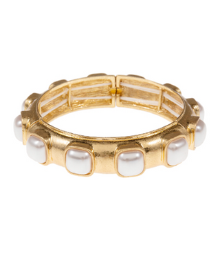 Dome Pearl Station Bracelet