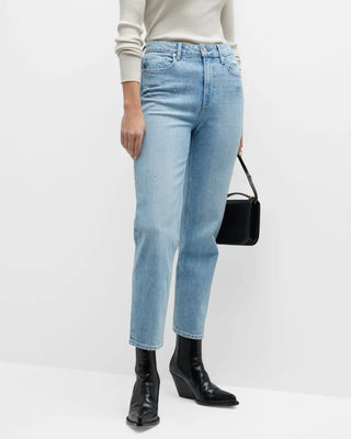 Sarah Straight Ankle Jeans, Cherise Embellise