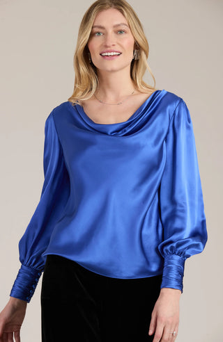 Olivia Charm Blouse, Sapphire