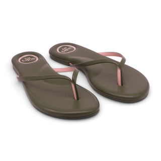 Indie Sandal, Nature Green & Pink