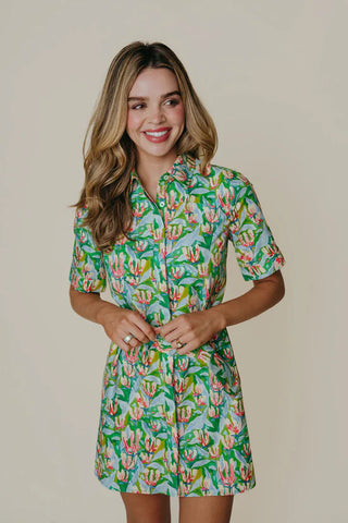 Demi dress, champ de fleurs