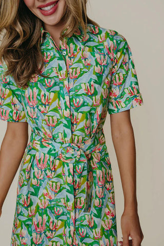 Demi dress, champ de fleurs