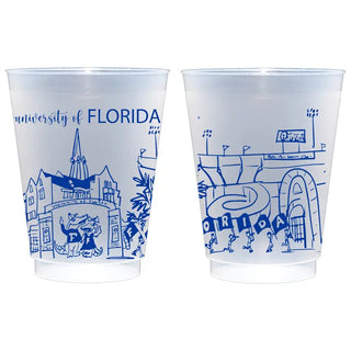 Univ Florida Skyline Frost Cups Set of 10