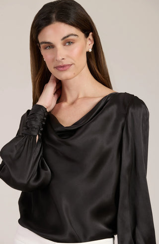 Olivia Charm Blouse, Black